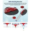 imageHibbent Selfcleaning Shower Head 10 High Pressure Rainfall Showerhead Showerhead ComboHandheld Shower Head 12 Adjustable Curved Shower Extension Arm 71 Hose 2 Shower Head Holders ChromeChrome