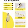 imageHibbent Toilet Handle Replacement Front Mount Tank Flush Lever Handle Compatible with American Standard Toilet Trip Lever with Stainless Steel Flapper Chains WhiteGold