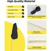 imageHibbent Toilet Handle Replacement Front Mount Tank Flush Lever Handle Compatible with American Standard Toilet Trip Lever with Stainless Steel Flapper Chains WhiteMatte Black