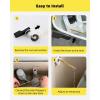 imageHibbent Toilet Handle Replacement Front Mount Tank Flush Lever Handle Compatible with American Standard Toilet Trip Lever with Stainless Steel Flapper Chains WhiteMatte Black
