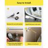 imageHibbent Toilet Handle Replacement Front Mount Tank Flush Lever Handle Compatible with American Standard Toilet Trip Lever with Stainless Steel Flapper Chains WhiteChrome