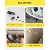 imageHibbent Toilet Handle Replacement Front Mount Tank Flush Lever Handle Compatible with American Standard Toilet Trip Lever with Stainless Steel Flapper Chains WhiteOil Rubbed Bronze