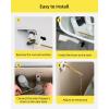 imageHibbent Toilet Handle Replacement Front Mount Tank Flush Lever Handle Compatible with American Standard Toilet Trip Lever with Stainless Steel Flapper Chains WhiteWhite