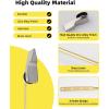 imageHibbent Toilet Handle Replacement Front Mount Tank Flush Lever Handle Compatible with American Standard Toilet Trip Lever with Stainless Steel Flapper Chains WhiteBrushed Nickel