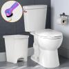 imageHibbent Universal Metal Side Mount Toilet Handle Replacement Kit Brass Toilet Flush Tank Lever with Stainless Steel Flapper Chains for Most Toilets Brushed GoldRainbow