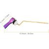 imageHibbent Universal Metal Side Mount Toilet Handle Replacement Kit Brass Toilet Flush Tank Lever with Stainless Steel Flapper Chains for Most Toilets Brushed GoldRainbow