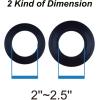imageHibbent Universal Toilet Tank to Bowl Gaskets with 3 Sets Brass Hardware Kits Fits Most 2Inch 25Inch Flush Valve Opening 2Piece Toilet Tanks