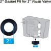 imageHibbent Universal Toilet Tank to Bowl Gaskets with 3 Sets Brass Hardware Kits Fits Most 2Inch 25Inch Flush Valve Opening 2Piece Toilet Tanks