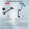imageHibbent Upgraded 5spray 13 Shower Head High Pressure Rainfall Showerhead Combo Easy Reach 10Spray Handheld 12 Extension Arm 4way Diverter 71 Hose Showerhead Holder OilRubbed BronzeOil Rubbed Bronze