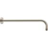 imageHibbent 16 Inch All Metal Shower Extension Arm  Extra Long With Flange Stainless Steel Rainfall Water Outlet Wall Mounted Head Extender ChromeBrushed Nickel