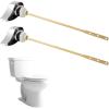 imageHibbent 2 Pack Toilet Handle Replacement Compatible with TOTOTHU004CP Trip Lvr for ST701 CST854 Side Mount Toilet Flush Handle Tank Flush Lever ChromeChrome