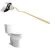 imageHibbent Metal Toilet Handle Replacement Compatible with TOTO THU068CP Trip Lvr for St743S Brass Handle Trip Lever Side Mount Toilet Flush Tank Lever ChromeChrome