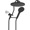 imageHibbent Selfcleaning Shower Head 10 High Pressure Rainfall Showerhead Showerhead ComboHandheld Shower Head 12 Adjustable Curved Shower Extension Arm 71 Hose 2 Shower Head Holders ChromeOil Rubbed Bronze
