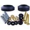 imageHibbent Universal Toilet Tank to Bowl Gaskets with 3 Sets Brass Hardware Kits Fits Most 2Inch 25Inch Flush Valve Opening 2Piece Toilet Tanks