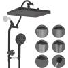 imageHibbent Upgraded 5spray 13 Shower Head High Pressure Rainfall Showerhead Combo Easy Reach 10Spray Handheld 12 Extension Arm 4way Diverter 71 Hose Showerhead Holder OilRubbed BronzeOil Rubbed Bronze