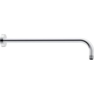 imageHibbent 16 Inch All Metal Shower Extension Arm  Extra Long With Flange Stainless Steel Rainfall Water Outlet Wall Mounted Head Extender ChromeChrome