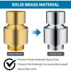 imageHibbent All Metal Shower Head Swivel Ball Joint Adapter Solid Brass Adjustable Shower Arm Connector Showerhead Extension Universal Showering Component Polished ChromeChrome