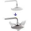 imageHibbent All Metal Shower Head Swivel Ball Joint Adapter Solid Brass Adjustable Shower Arm Connector Showerhead Extension Universal Showering Component Polished ChromeChrome