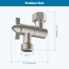 imageHibbent All Metal Shower head Elbow Adapter 360  Adjustable Swivel Brass Showerhead Adapter for Fixed and Rain Showerhead Stainless Steel Wall Mounted Shower Connector ChromeBrushed Nickel