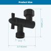 imageHibbent All Metal Shower head Elbow Adapter 360  Adjustable Swivel Brass Showerhead Adapter for Fixed and Rain Showerhead Stainless Steel Wall Mounted Shower Connector ChromeMatte Black