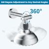 imageHibbent All Metal Shower head Elbow Adapter 360  Adjustable Swivel Brass Showerhead Adapter for Fixed and Rain Showerhead Stainless Steel Wall Mounted Shower Connector ChromeChrome