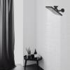 imageHibbent All Metal Shower head Elbow Adapter 360  Adjustable Swivel Brass Showerhead Adapter for Fixed and Rain Showerhead Stainless Steel Wall Mounted Shower Connector ChromeMatte Black
