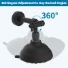imageHibbent All Metal Shower head Elbow Adapter 360  Adjustable Swivel Brass Showerhead Adapter for Fixed and Rain Showerhead Stainless Steel Wall Mounted Shower Connector ChromeMatte Black