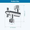 imageHibbent All Metal Shower head Elbow Adapter 360  Adjustable Swivel Brass Showerhead Adapter for Fixed and Rain Showerhead Stainless Steel Wall Mounted Shower Connector ChromeChrome