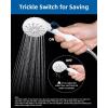 imageHibbent RV Shower Head Handheld Shower Head Water Saving RV Shower Head with 59 Shower Hose Trickle Switch Guide Ring and Shower Holder for Camper Van Travel Trailer Motorhome and Boat WhiteWhite