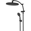 imageHibbent Selfcleaning Shower Head 10 High Pressure Rainfall Shower Head Showerhead ComboHandheld Shower Head 16 Adjustable Arc Shower Extension Arm 71 Hose Shower Head Holder ChromeOil Rubbed Bronze