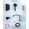imageHibbent Selfcleaning Shower Head 10 High Pressure Rainfall Shower Head Showerhead ComboHandheld Shower Head 16 Adjustable Arc Shower Extension Arm 71 Hose Shower Head Holder ChromeOil Rubbed Bronze