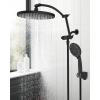 imageHibbent Selfcleaning Shower Head 10 High Pressure Rainfall Shower Head Showerhead ComboHandheld Shower Head 16 Adjustable Arc Shower Extension Arm 71 Hose Shower Head Holder ChromeOil Rubbed Bronze