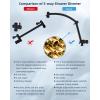 imageHibbent Selfcleaning Shower Head 10 High Pressure Rainfall Shower Head Showerhead ComboHandheld Shower Head 16 Adjustable Arc Shower Extension Arm 71 Hose Shower Head Holder ChromeOil Rubbed Bronze