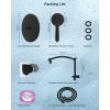 imageHibbent Selfcleaning Shower Head 10 High Pressure Rainfall Shower Head Showerhead ComboHandheld Shower Head 16 Adjustable Arc Shower Extension Arm 71 Hose Shower Head Holder ChromeOil Rubbed Bronze