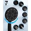 imageHibbent Selfcleaning Shower Head 10 High Pressure Rainfall Shower Head Showerhead ComboHandheld Shower Head 16 Adjustable Arc Shower Extension Arm 71 Hose Shower Head Holder ChromeMatte Black