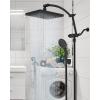 imageHibbent Selfcleaning Shower Head 10 High Pressure Rainfall Shower Head Showerhead ComboHandheld Shower Head 16 Adjustable Arc Shower Extension Arm 71 Hose Shower Head Holder ChromeOil Rubbed Bronze