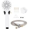 imageHibbent RV Shower Head Handheld Shower Head Water Saving RV Shower Head with 59 Shower Hose Trickle Switch Guide Ring and Shower Holder for Camper Van Travel Trailer Motorhome and Boat WhiteWhite