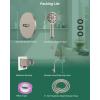 imageHibbent 10 Selfcleaning Rainfall Shower Head High Pressure Handheld Shower Head Showerhead Combo with 12 Adjustable Curved Shower Extension Arm 7Spray 71 Hose Showerhead Holder ChromeBrushed Nickel