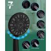 imageHibbent 10 Selfcleaning Rainfall Shower Head High Pressure Handheld Shower Head Showerhead Combo with 12 Adjustable Curved Shower Extension Arm 7Spray 71 Hose Showerhead Holder ChromeOil Rubbed Bronze
