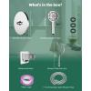 imageHibbent 10 Selfcleaning Rainfall Shower Head High Pressure Handheld Shower Head Showerhead Combo with 12 Adjustable Curved Shower Extension Arm 7Spray 71 Hose Showerhead Holder ChromeChrome