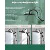 imageHibbent 10 Selfcleaning Rainfall Shower Head High Pressure Handheld Shower Head Showerhead Combo with 12 Adjustable Curved Shower Extension Arm 7Spray 71 Hose Showerhead Holder ChromeOil Rubbed Bronze