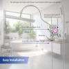 imageHibbent All Metal Shower Head Holder Solid Brass Shower Arm Holder for Handheld Shower Head Shower Wander Holder Adjustable Shower Head Bracket Shower Spray Holder Shower Arm Mount ChromeChrome