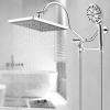 imageHibbent All Metal Shower Head Holder Solid Brass Shower Arm Holder for Handheld Shower Head Shower Wander Holder Adjustable Shower Head Bracket Shower Spray Holder Shower Arm Mount ChromeChrome