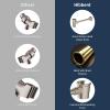 imageHibbent All Metal Shower Head Holder Solid Brass Shower Arm Holder for Handheld Shower Head Shower Wander Holder Adjustable Shower Head Bracket Shower Spray Holder Shower Arm Mount ChromeBrushed Nickel