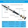 imageHibbent All Metal Shower Hose 90 inch 75 ft Bathroom Handheld Shower Head Hose 23 meters Extension Replacement Part with Brass Fittings Made of Stainless Steel Polished Chrome FinishChrome