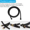 imageHibbent All Metal Shower Hose 90 inch 75 ft Bathroom Handheld Shower Head Hose 23 meters Extension Replacement Part with Brass Fittings Made of Stainless Steel Polished Chrome FinishOil Rubbed Bronze