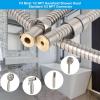 imageHibbent All Metal Shower Hose 90 inch 75 ft Bathroom Handheld Shower Head Hose 23 meters Extension Replacement Part with Brass Fittings Made of Stainless Steel Polished Chrome FinishBrushed Nickel