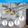 imageHibbent All Metal Shower Hose 90 inch 75 ft Bathroom Handheld Shower Head Hose 23 meters Extension Replacement Part with Brass Fittings Made of Stainless Steel Polished Chrome FinishChrome