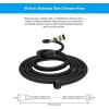 imageHibbent All Metal Shower Hose 90 inch 75 ft Bathroom Handheld Shower Head Hose 23 meters Extension Replacement Part with Brass Fittings Made of Stainless Steel Polished Chrome FinishMatte Black