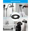 imageHibbent All Metal Shower Hose 90 inch 75 ft Bathroom Handheld Shower Head Hose 23 meters Extension Replacement Part with Brass Fittings Made of Stainless Steel Polished Chrome FinishOil Rubbed Bronze